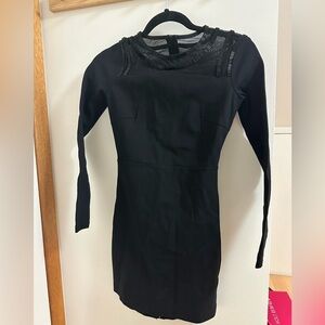 Armani Exchange Black Dress with Sequins